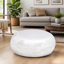 Your Perfect Coffee Table: Hammered Silver Aluminium