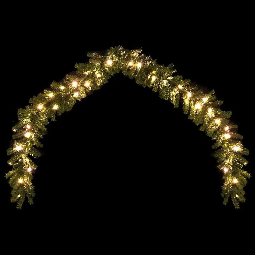LED Christmas Garland 5m Green Flexible Indoor Outdoor Holiday Decoration for Stair Handrail