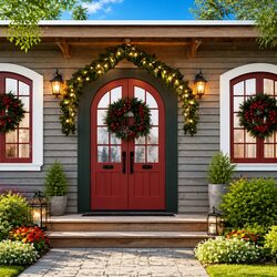 Friendly 10m Christmas Garland with LED Lights for You