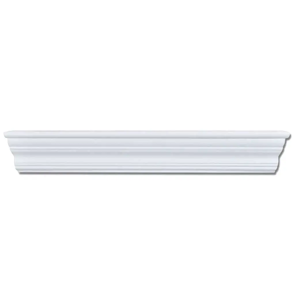 Wall Shelves Baroque Style White Floating Storage 2 Piece