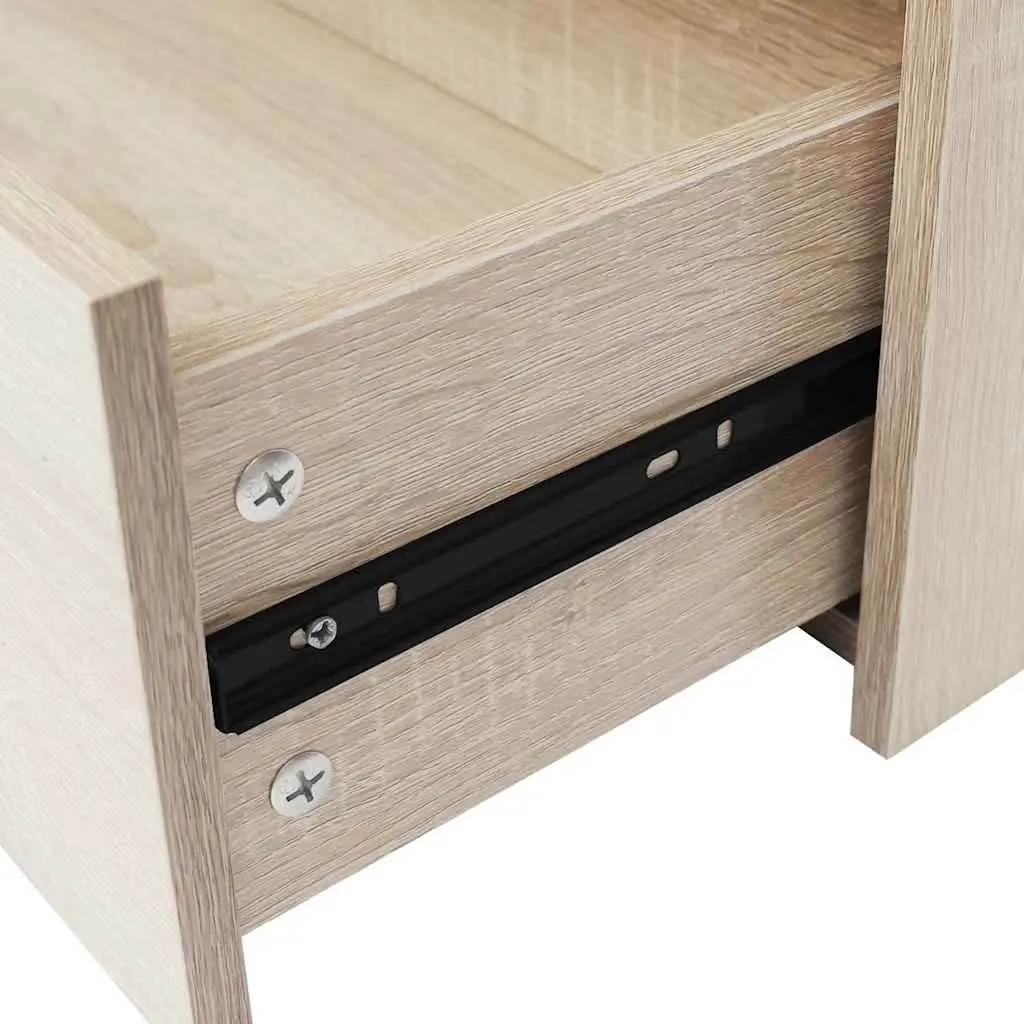 Sideboard Storage Cabinet Oak Colour 4 Drawers 60 x 30.5 x 71 cm