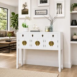 Friendly Solid Wood Asian Style Sideboard for Your Space