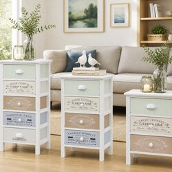 Your New Favorite White Storage Cabinet with 4 Drawers