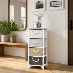 Your Go-To 4-Drawer Wooden Storage Cabinet