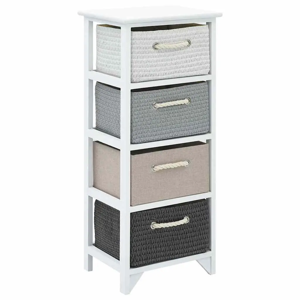 4-Drawer Wooden Storage Cabinet
