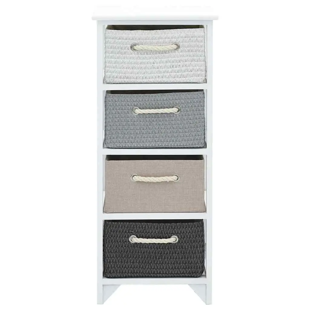 4-Drawer Wooden Storage Cabinet