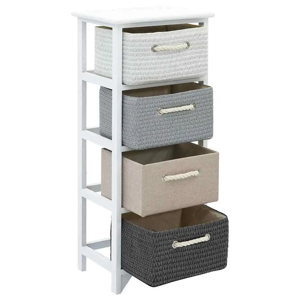 4-Drawer Wooden Storage Cabinet