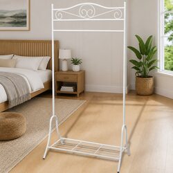 Your Friendly White Steel Clothing Rack
