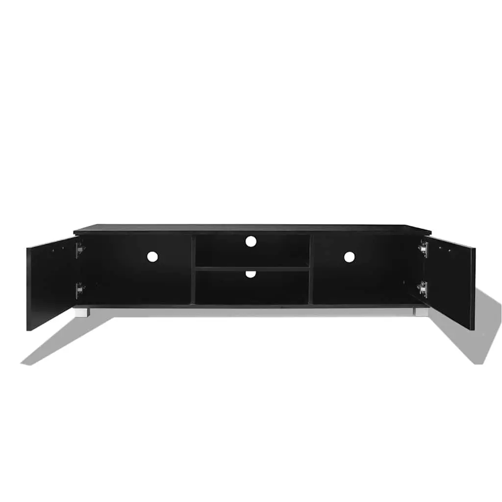 High-Gloss Black TV Cabinet