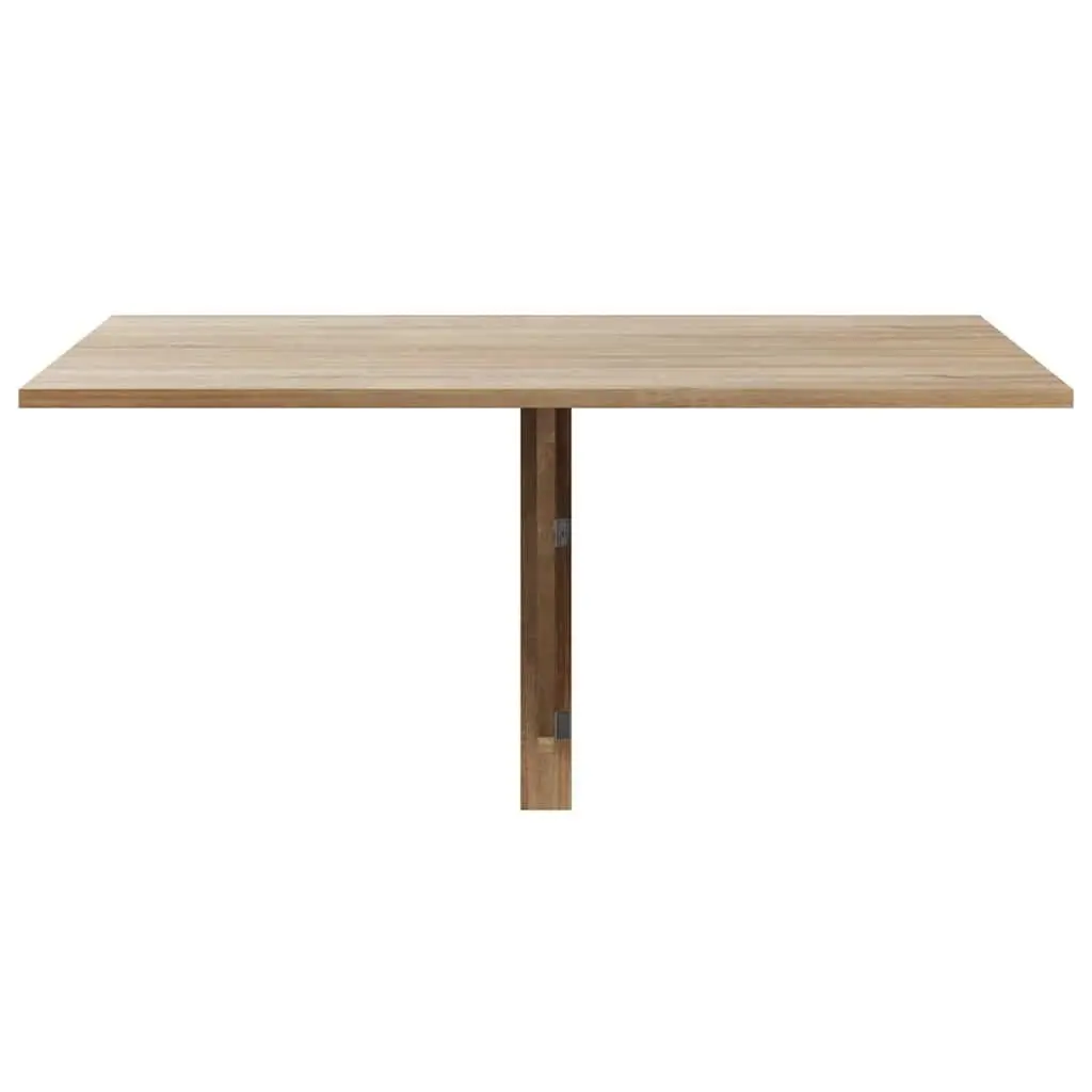 Folding Wall Table Space Saving Brown 100x60 cm Mounted Foldable