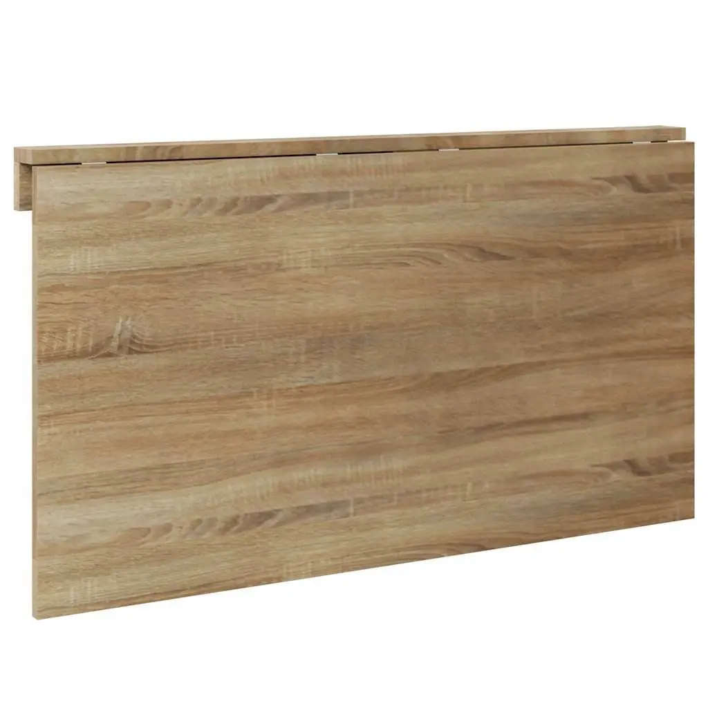 Folding Wall Table Space Saving Brown 100x60 cm Mounted Foldable