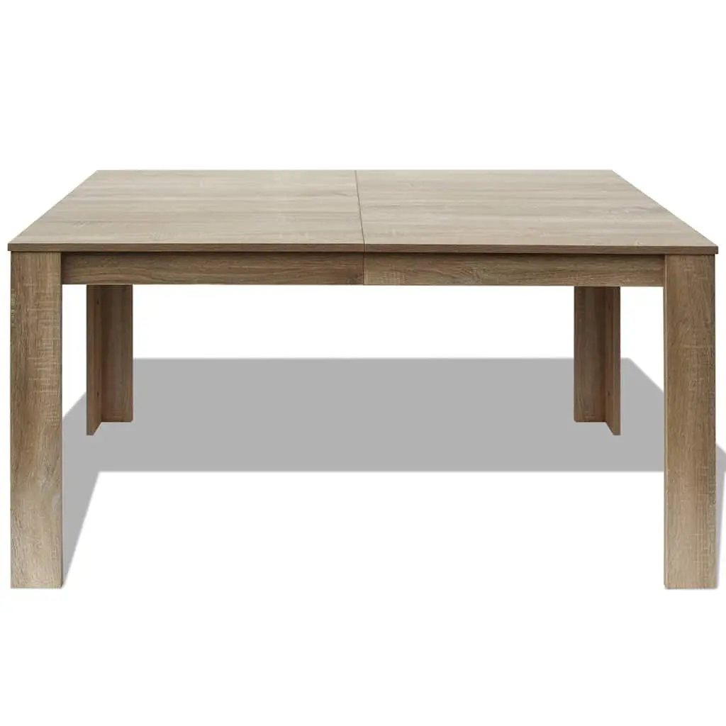 Dining Table 140x80x75 cm Kitchen Room Furniture Oak Brown Modern Design