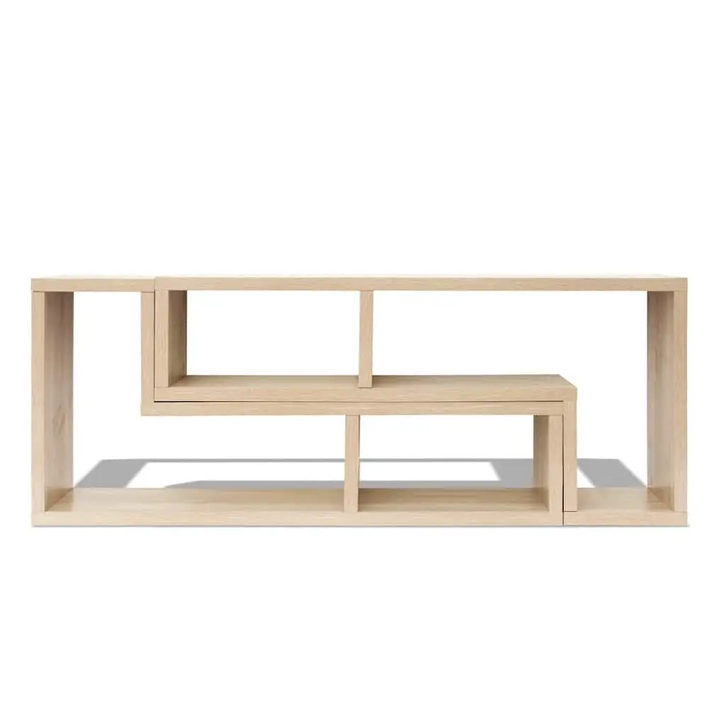Brown TV Cabinet with Flexible Shelving