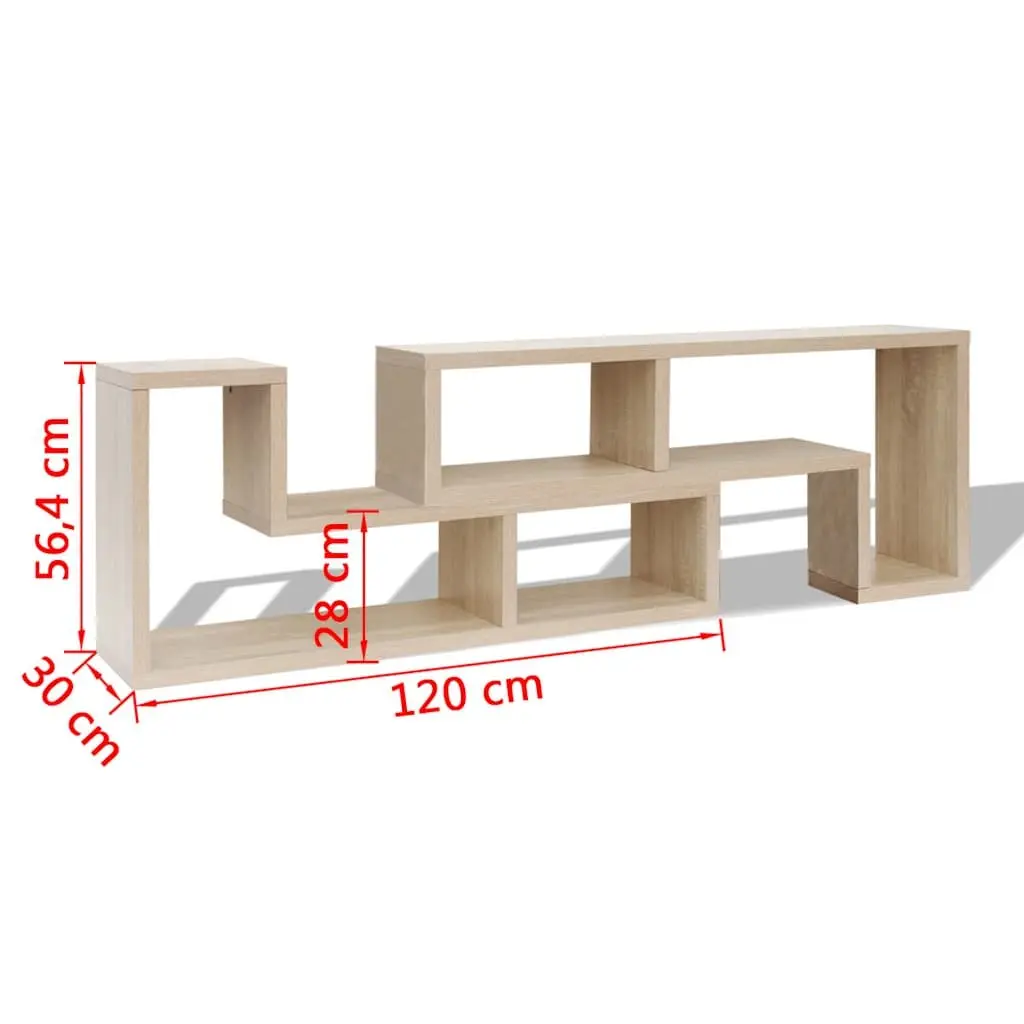 Brown TV Cabinet with Flexible Shelving