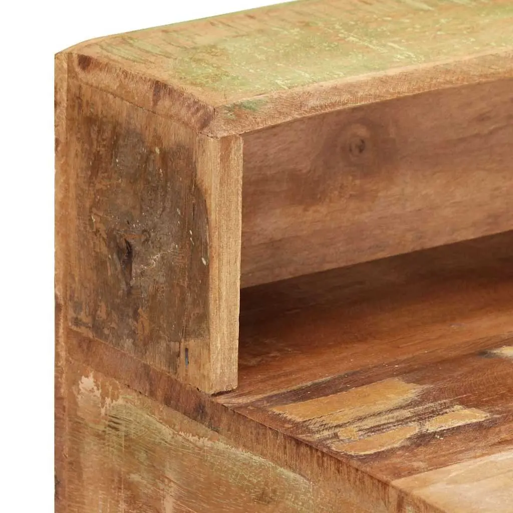 Desk Vintage Style Solid Reclaimed Wood with Two Drawers