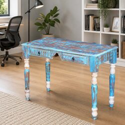 Your New Solid Reclaimed Wood Desk Awaits