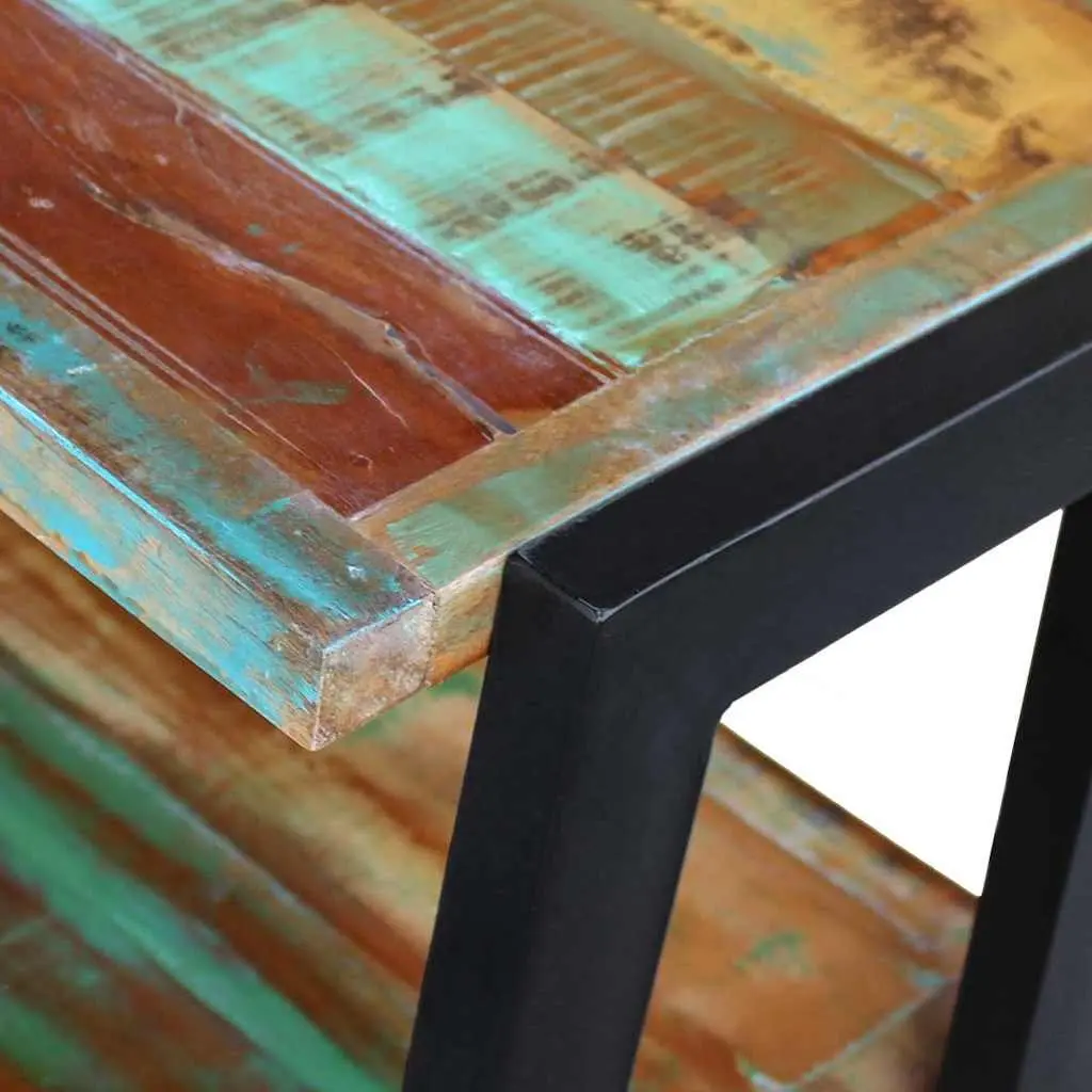 Sideboard Vintage-Style Solid Reclaimed Wood 3 Shelves Storage Cabinet Console Table