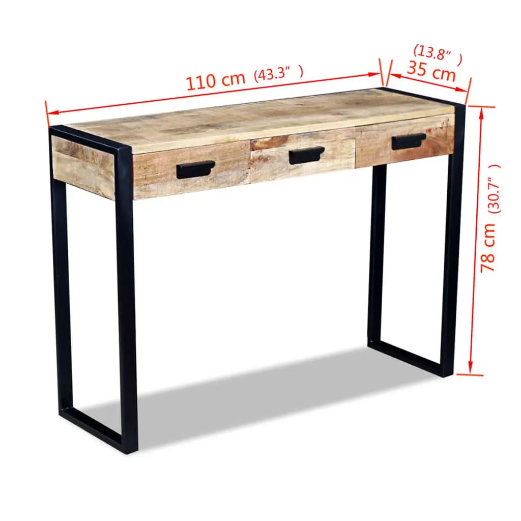 Console Table with 3 Drawers