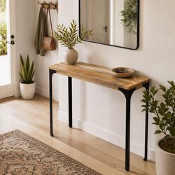 Friendly Wooden Console Table 120x35x76cm for Your Home