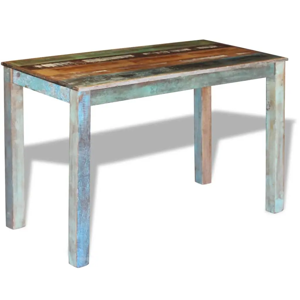 Dining Table Antique Style Solid Reclaimed Wood Handmade 115 x 60 x 76 cm