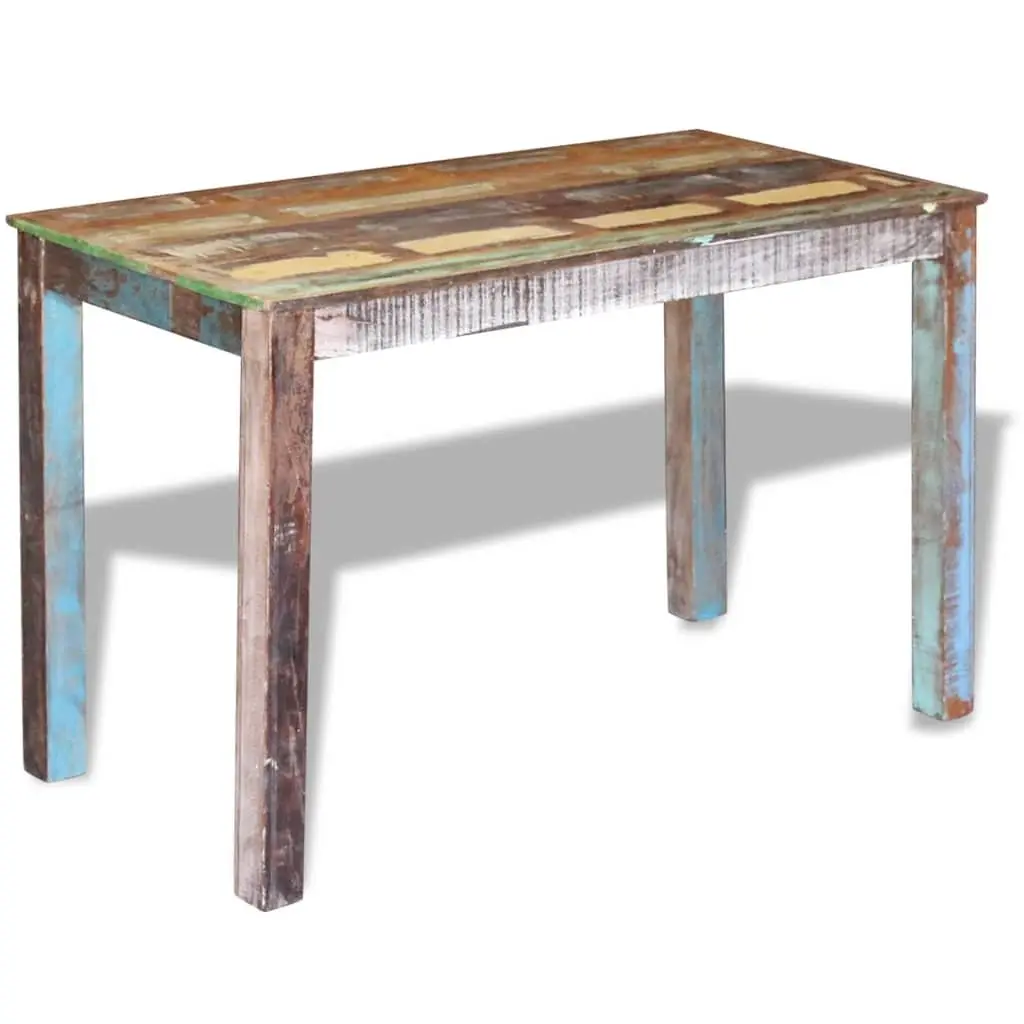 Dining Table Antique Style Solid Reclaimed Wood Handmade 115 x 60 x 76 cm