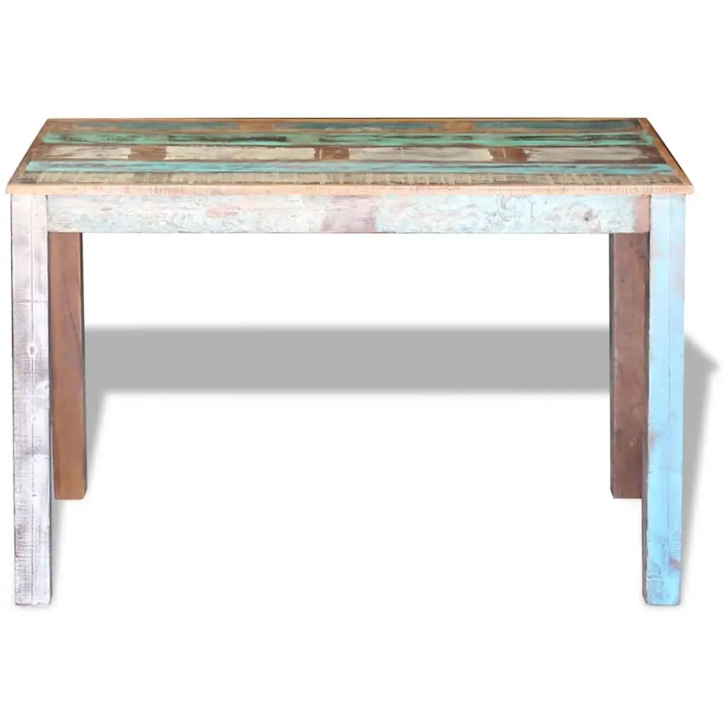 Dining Table Antique Style Solid Reclaimed Wood Handmade 115 x 60 x 76 cm