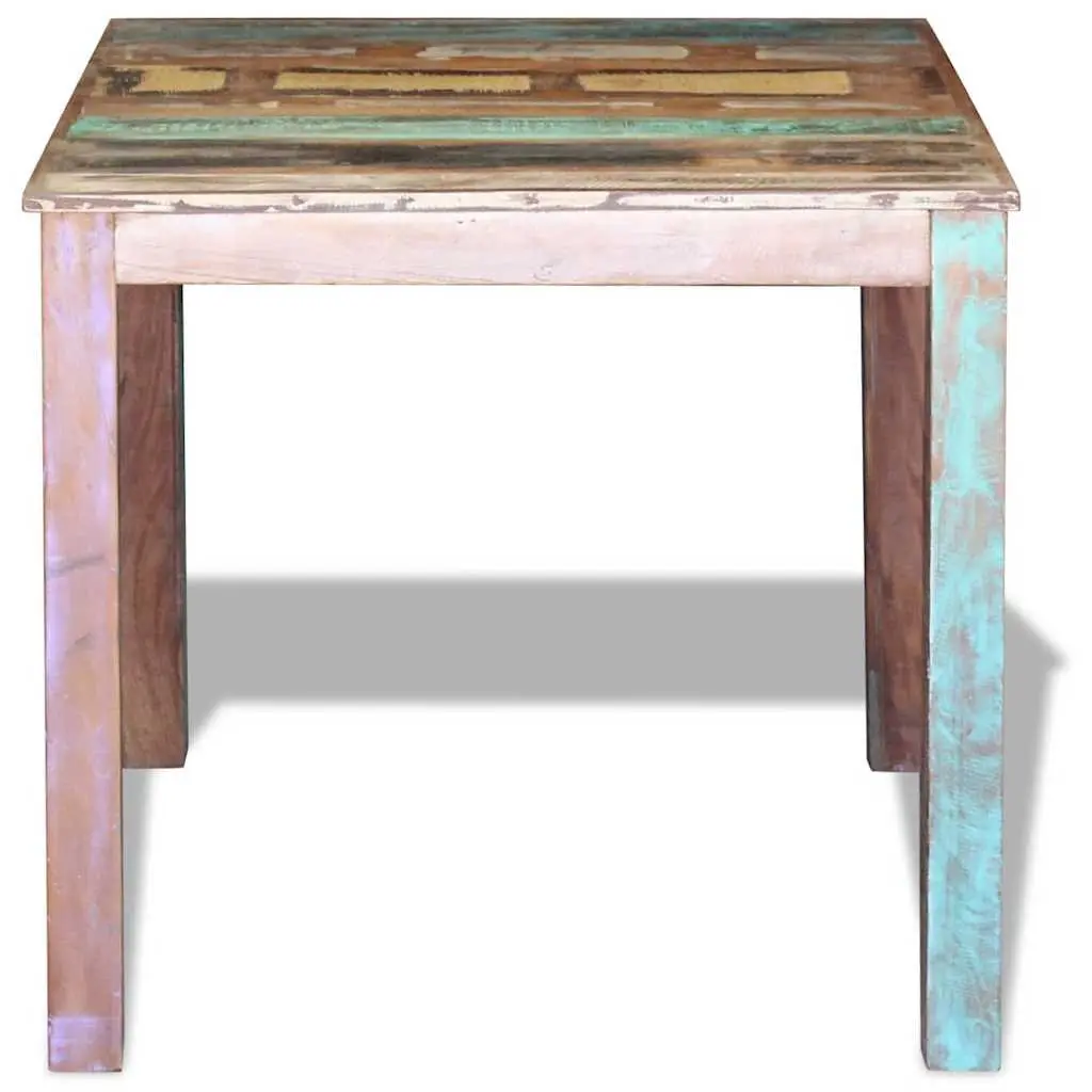 Antique Style Dining Table Solid Reclaimed Wood Kitchen Room Furniture