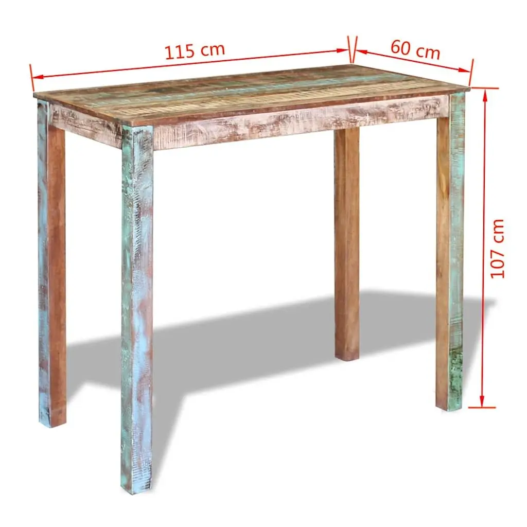 Bar Table Made from Reclaimed Wood