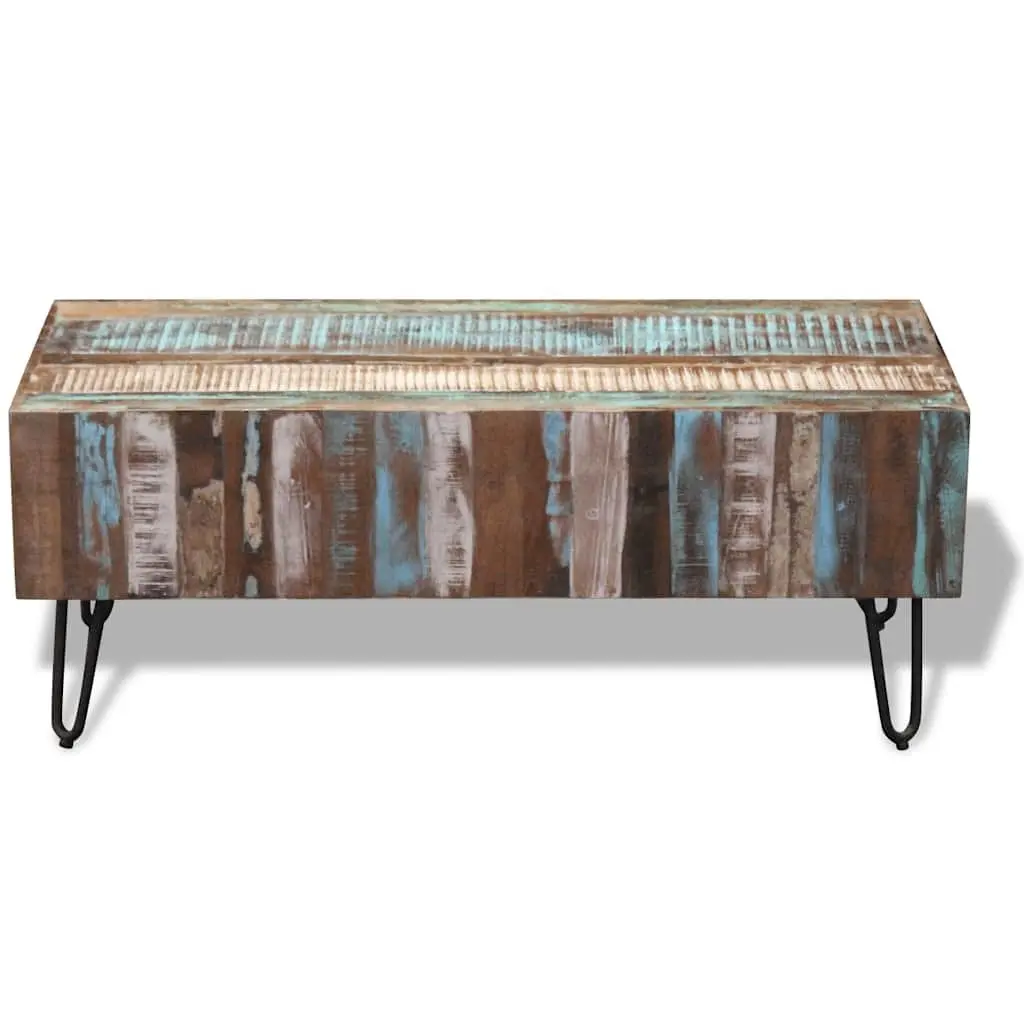 Coffee Table Handmade Retro Solid Reclaimed Wood 100 x 50 x 38 cm