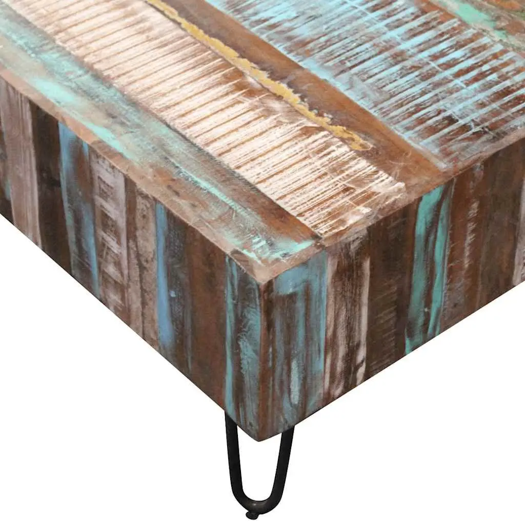 Coffee Table Handmade Retro Solid Reclaimed Wood 100 x 50 x 38 cm