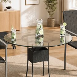 Friendly Round Tempered Glass Tabletop – 80cm