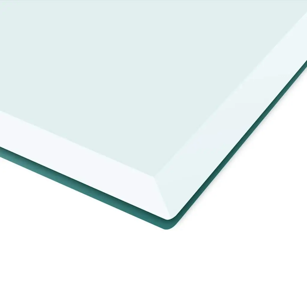 Tempered Glass Table Top Square Transparent 700x700mm