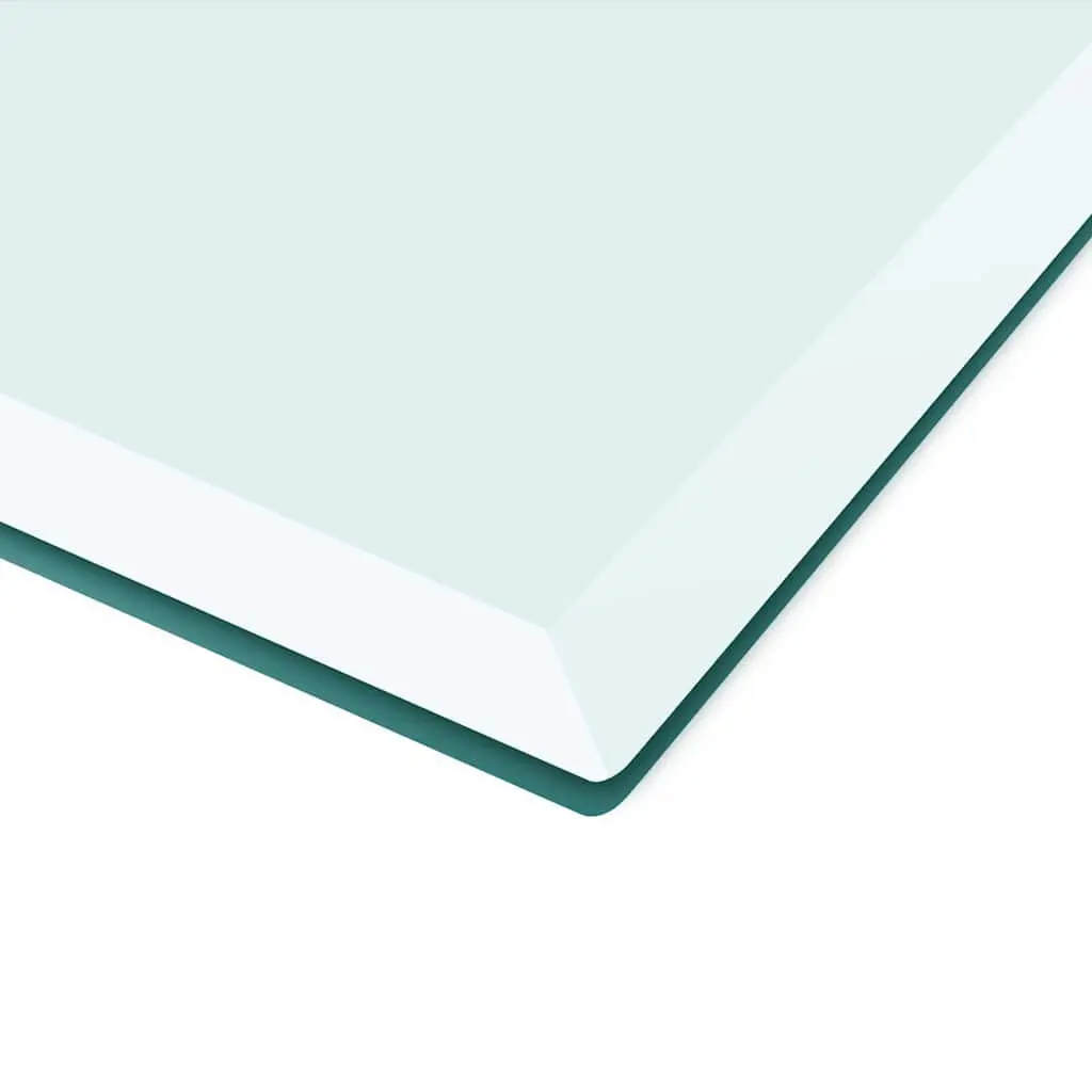 Tempered Glass Table Top Clear Rectangular 1000x620mm