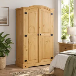 Your Friendly 2-Door Wooden Wardrobe Solution