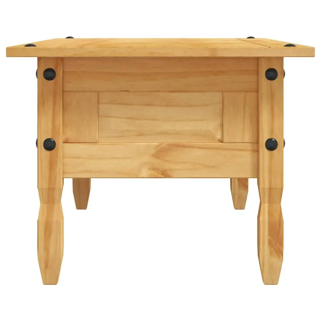 Coffee Table Solid Pine Brown Mexican Corona Style 100 x 55 x 44 cm