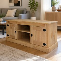 Your Perfect Wooden TV Cabinet with Open Compartments