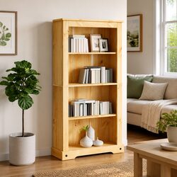 Your New Favorite 4-Shelf Bookcase in Brown