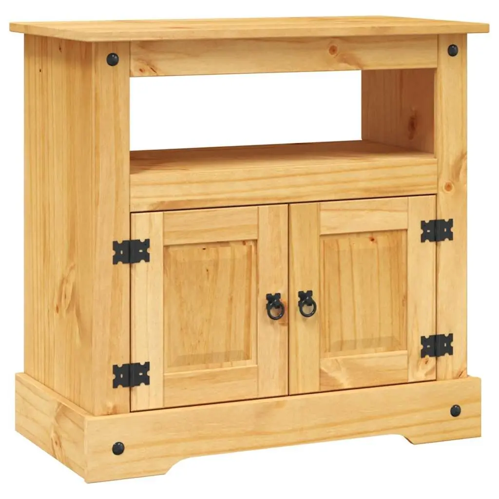TV Cabinet Rustic Brown 80 x 43 x 78 cm Living Room Entertainment Unit Storage Shelf