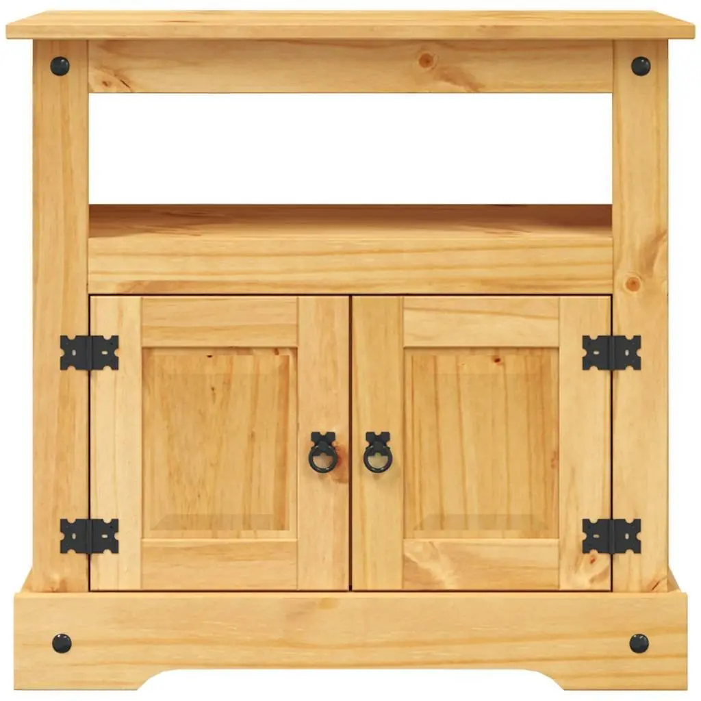 TV Cabinet Rustic Brown 80 x 43 x 78 cm Living Room Entertainment Unit Storage Shelf