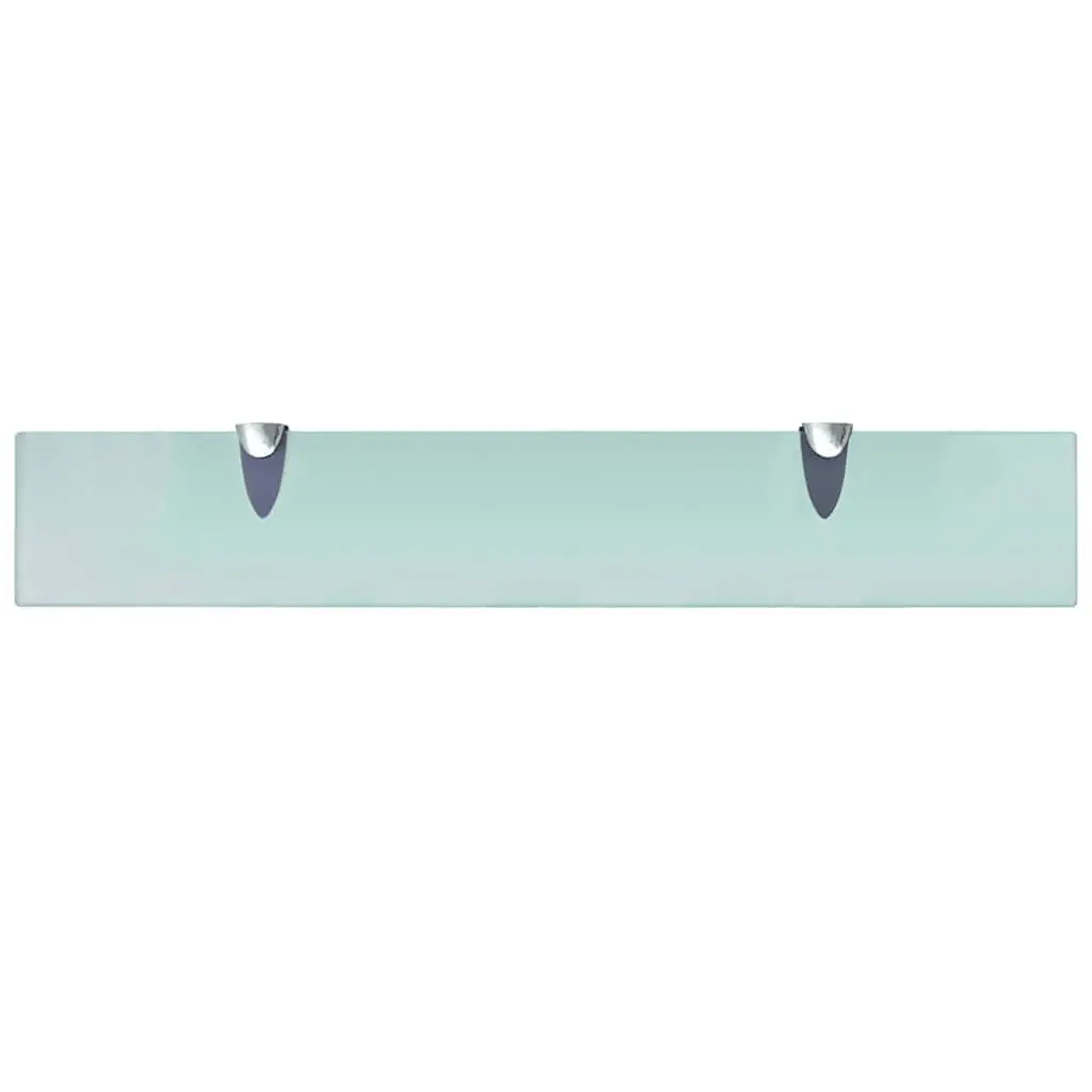 Floating Glass Wall Shelf Transparent 60x10cm Modern Display Storage Bracket