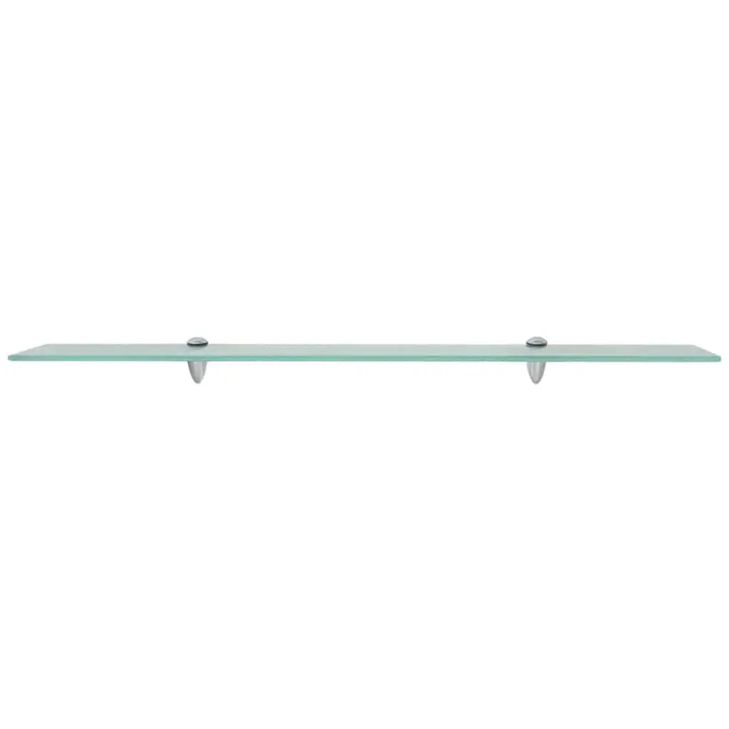 Floating Wall Shelf Transparent Glass 90x10 cm Tempered Safety Glass Construction