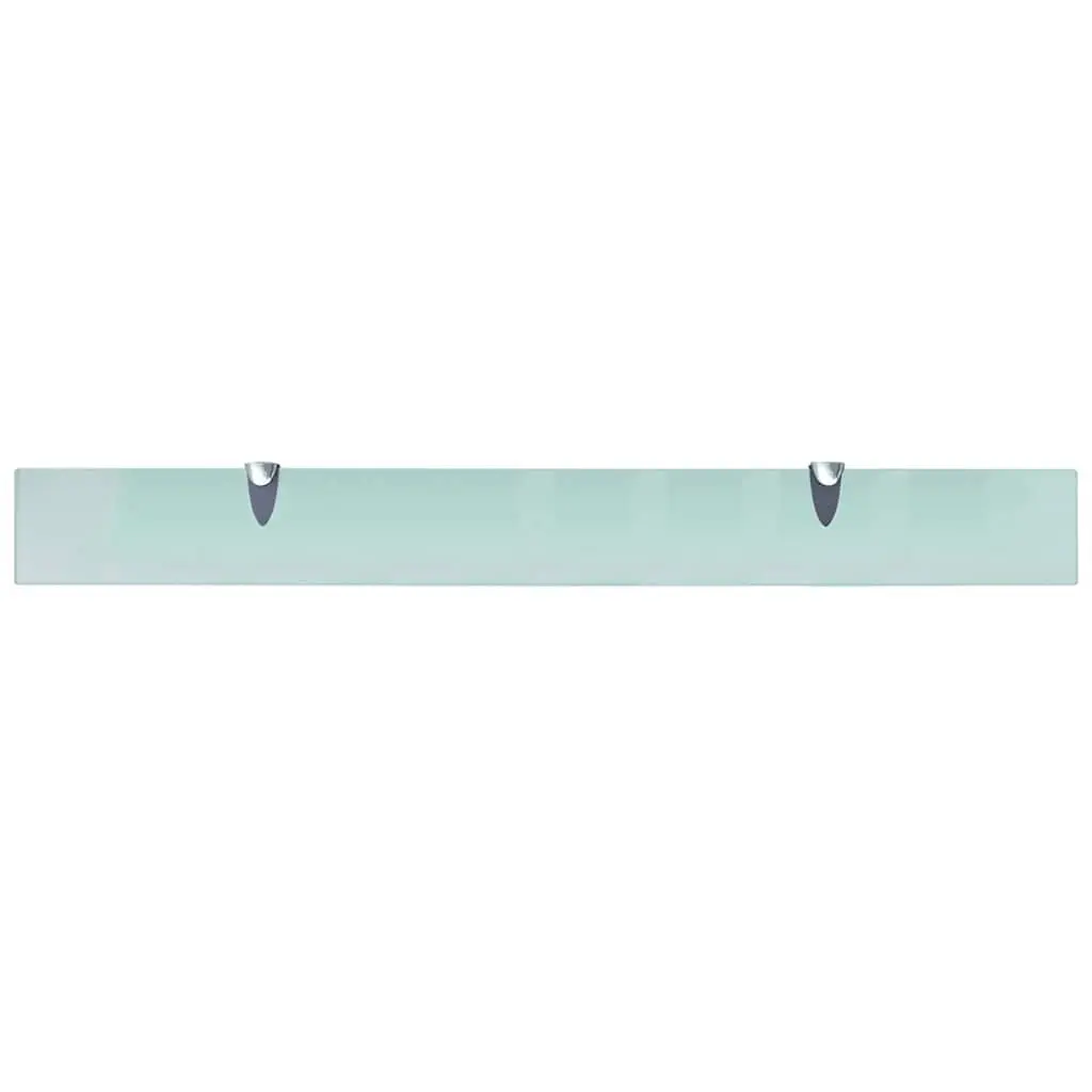 Floating Wall Shelf Transparent Glass 90x10 cm Tempered Safety Glass Construction