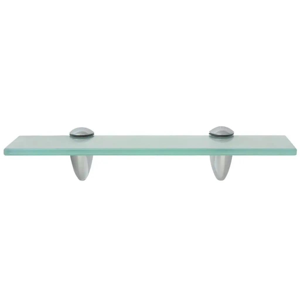 Floating Wall Shelf Transparent Glass 30x20 cm Modern Display Bracket