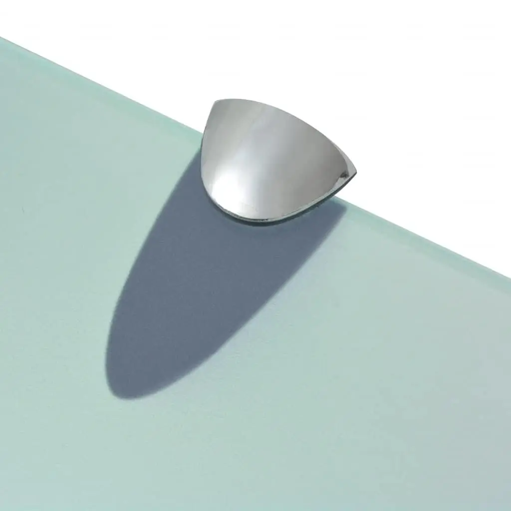 Floating Wall Shelf Transparent Glass 30x20 cm Modern Display Bracket