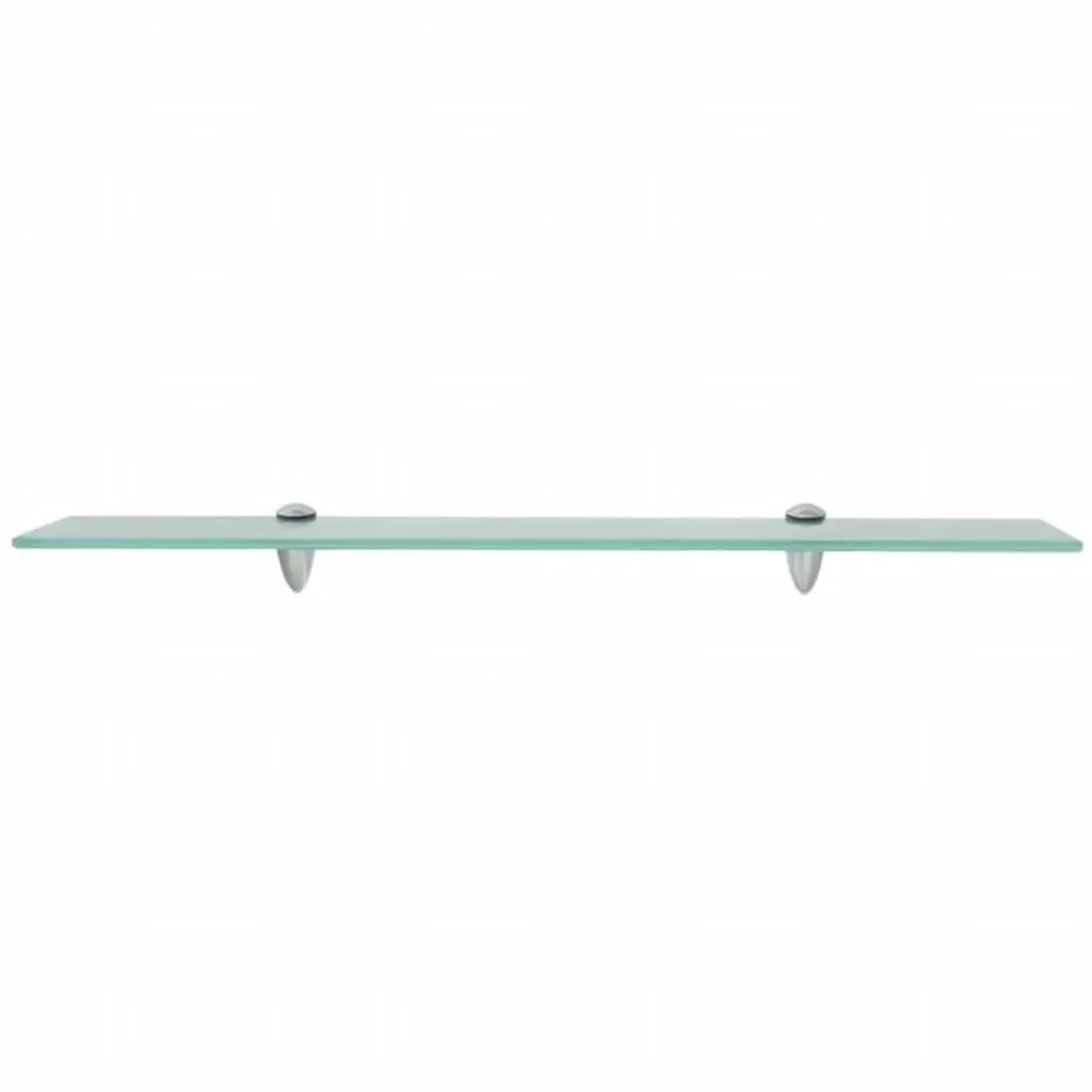 Floating Wall Shelf Transparent Glass 70x20 cm Modern Home Display