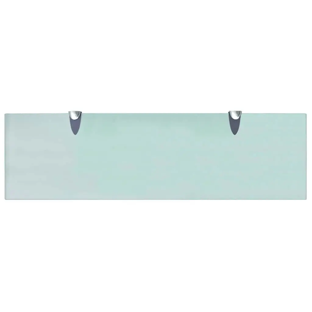 Floating Wall Shelf Transparent Glass 70x20 cm Modern Home Display