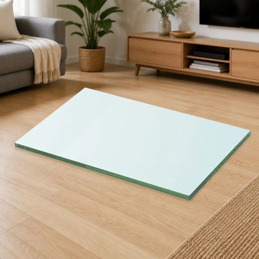 Glass Shelf Panel Clear 30x20 cm Wall Display Ledge