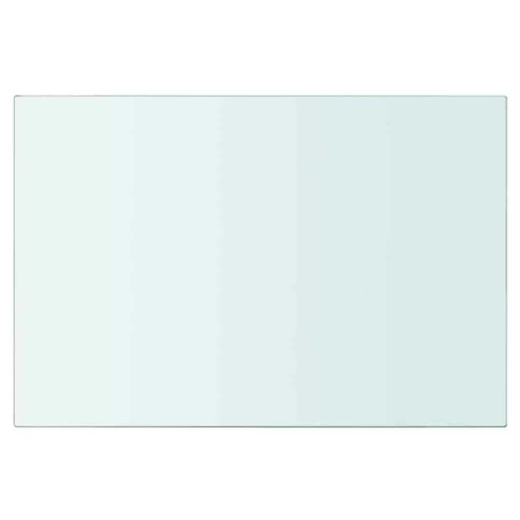 Glass Shelf Panel Clear 30x20 cm Wall Display Ledge