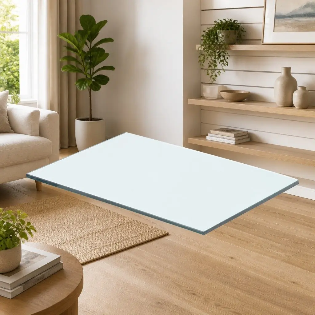 Glass Shelf Panel Clear Tempered 40x20 cm