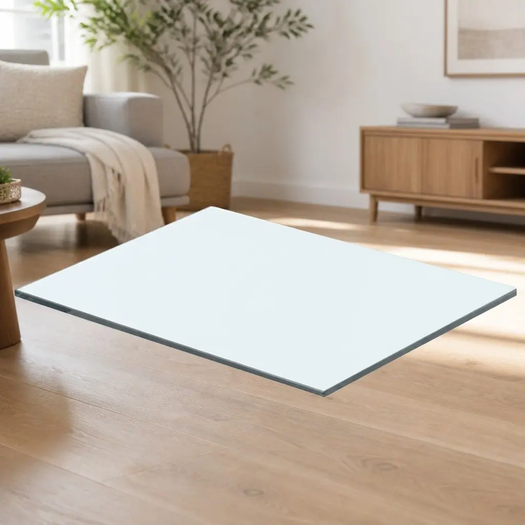 Glass Shelf Panel Transparent Tempered Glass 40x25 cm